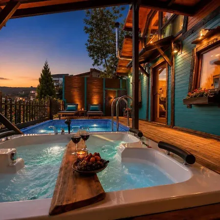 Blue Hobbit Fairy-tale House With A Magnificent View *