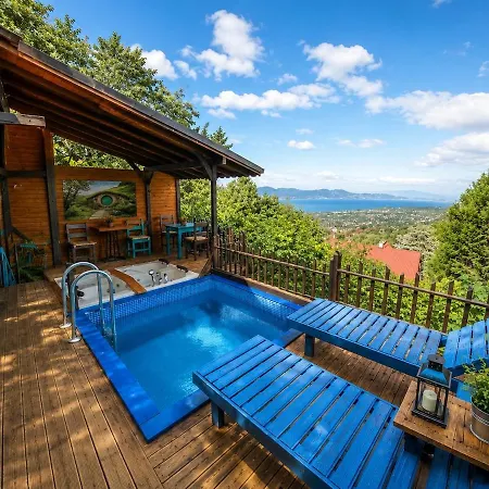 Blue Hobbit Fairy-tale House With A Magnificent View Sapanca